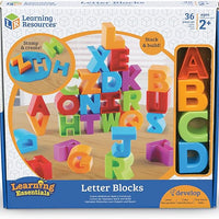 Learning Resources Letter Blocks, Fine Motor Toy, ABCs, Letter Recognition, Alphabet, 36 Pieces, Ages 2+