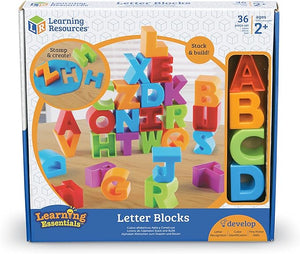 Learning Resources Letter Blocks, Fine Motor Toy, ABCs, Letter Recognition, Alphabet, 36 Pieces, Ages 2+