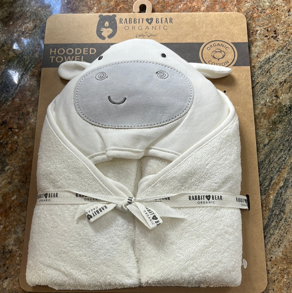 Organic Hooded Towel - Moo