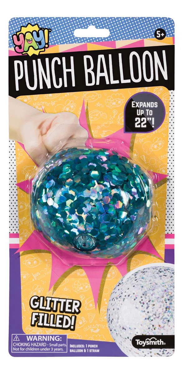 YAY! Glitter Punch Balloon