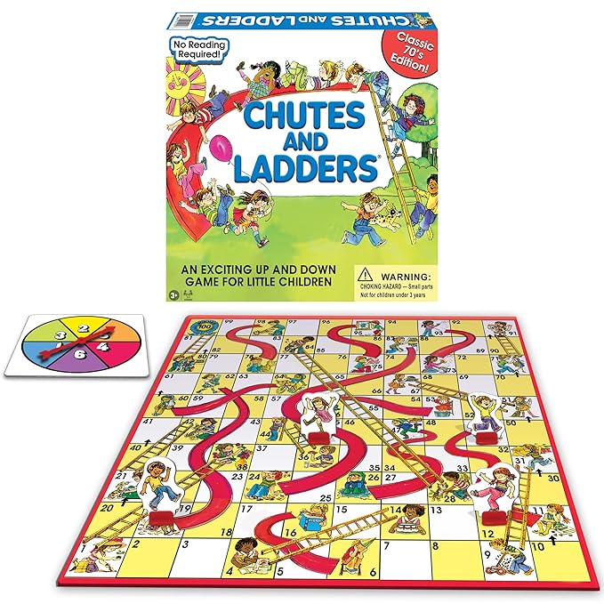 Classic Chutes and Ladders Board Game