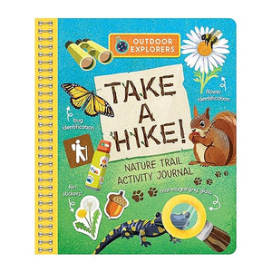 Outdoor Explorers: Take A Hike Field Journal Activity Nature Book with Stickers for Adventurous Kids, Ages 5 and up