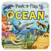 Peek-a-Flap Ocean Children's Lift-a-Flap Board Book