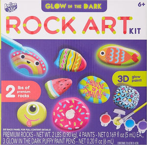 Glow in The Dark Rock Art Kit, Standard, Multiple