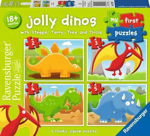 Children’s Puzzle Jolly Dinos My First Puzzles - 2 + 3 + 4 + 5 Pieces Puzzle