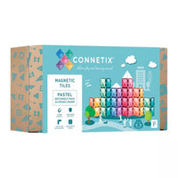 Connetix Colorful Magnetic Tiles Rectangle Pack - 24 Pieces
