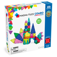 MAGNA-TILES® Combo 46-Piece Magnetic Construction Set, The ORIGINAL Ma ...