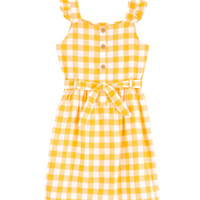 Kid Gingham Belt Dress