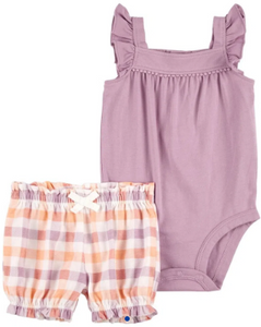 Baby Girl's Romper & Shorts