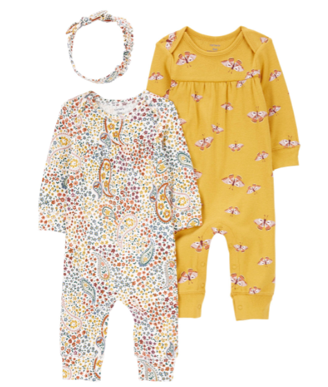 Infant Girls 3-Piece Pajama Set