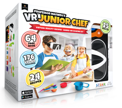 PROFESSOR MAXWELL'S VIRTUAL REALITY COOKING KIT FOR KIDS  VR JUNIOR CHEF