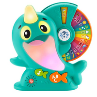 Fisher-Price Linkimals Narwhal Interactive Electronic Learning Toy For Toddlers With Lights & Music