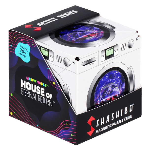 SHASHIBO - Meow Wolf - Dryer Portal - Shape Shifting Magnetic Fidget Puzzle Cube Toy