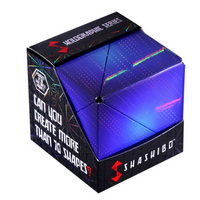 Shashibo Holographic Series Vapor Magnetic Puzzle Cube Blue 12 pc