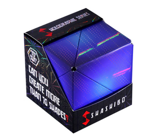 Shashibo Holographic Series Vapor Magnetic Puzzle Cube Blue 12 pc