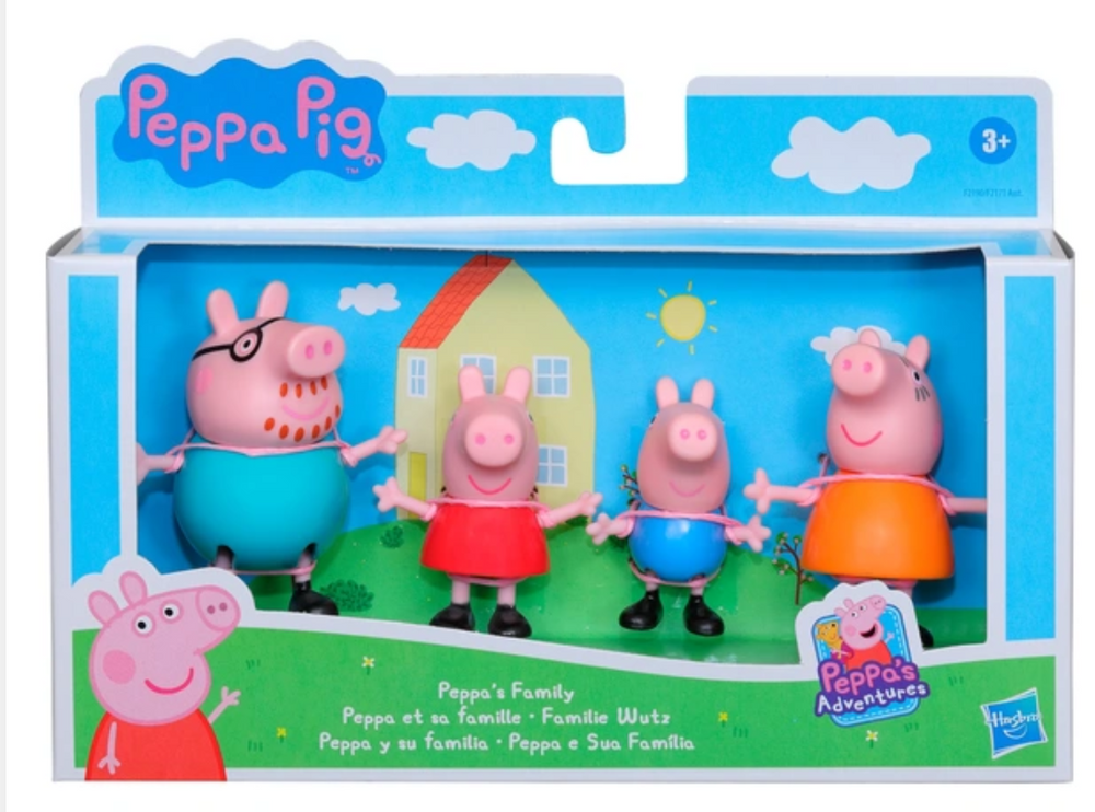 Peppa Pig Adventures Family Figure 4 Pack