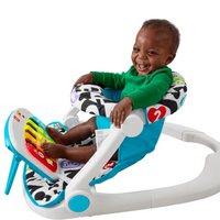 Fisher-Price Kick & Play Deluxe Sit-Me-Up Seat Portable Baby Chair With Piano Learning Toy