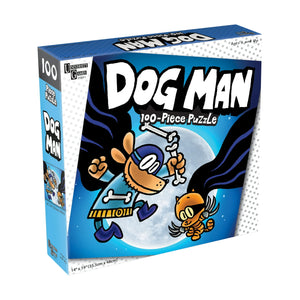 Dog Man and Cat Kid 100 Pieces Jigsaw Puzzle