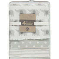 4 Pk Flannel Blanket