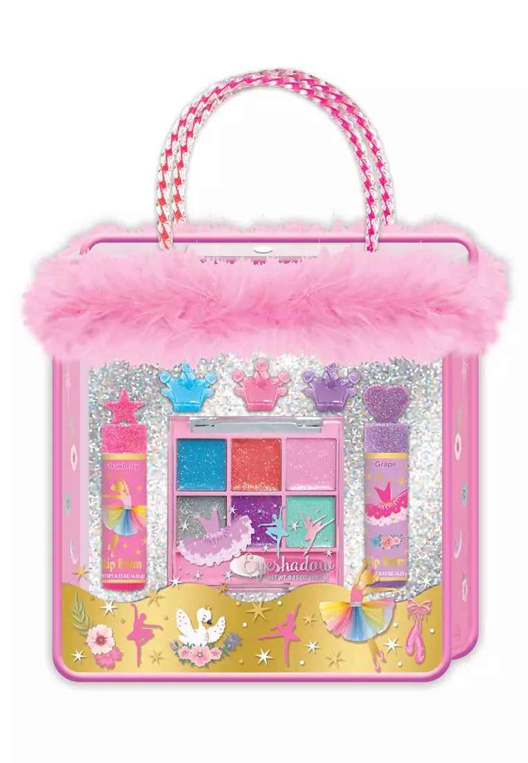 Fancy Beauty Bag Ballerina Cosmetic (143BB) Washable Non-Toxic Makeup Toy Set Birthday Party