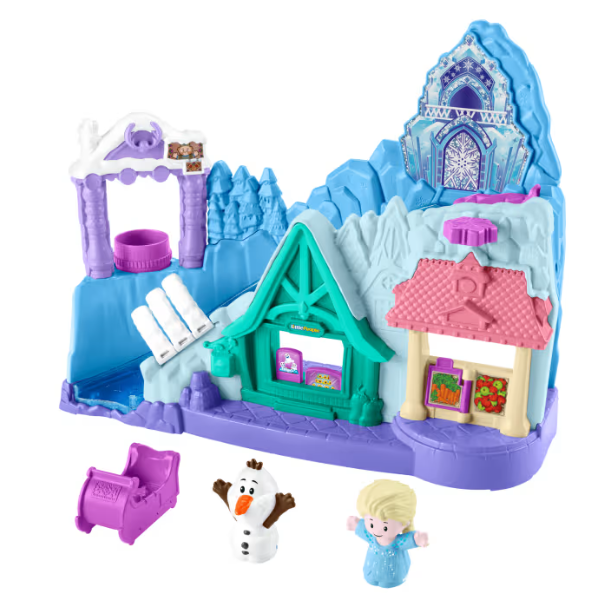 Disney Frozen Arendelle Sledding Adventures Little People Toddler Playset With 2 Figures