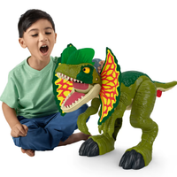 Imaginext Jurassic World Thrash Attack Dilophosaurus Dinosaur Toy With Lights & Sounds