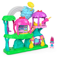 Imaginext Dreamworks Trolls Lights & Sounds Rainbow Treehouse Playset With Poppy