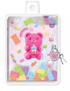 Hot Focus Gummy Bear Diary with Lock & Key