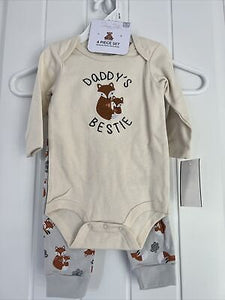 Baby Boy 4pc. Fox Bodysuit Set