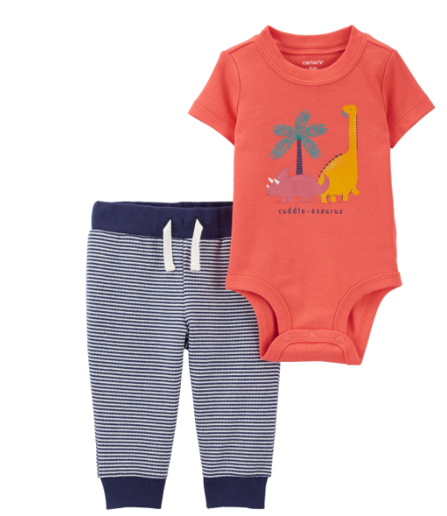 2-Piece Dinosaur Bodysuit Pant Set