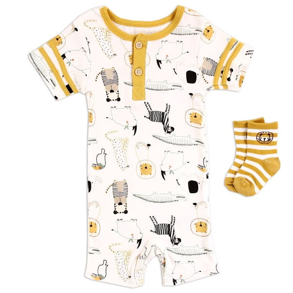 Bloomin Baby Boys 2pc Romper Set