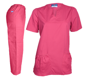 Med One Ladies Scrub Suits - Pink