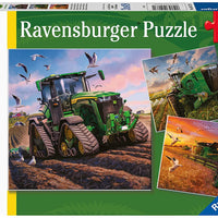 Ravensburger Seasons of John Deere Tractor 3pk Puzzles